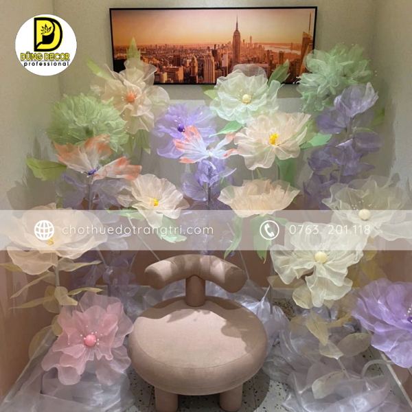 Hoa lụa thiết kế 